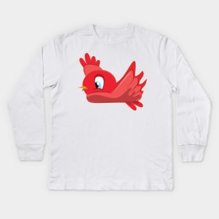 Cute cartoon Bird Kids Long Sleeve T-Shirt